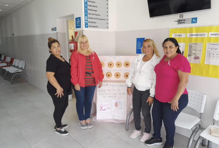 Imagen de Octubre Rosa: El &Aacute;rea de Salud de la Comuna realiz&oacute; actividades de prevenci&oacute;n sobre el C&aacute;ncer de Mama durante todo el mes.