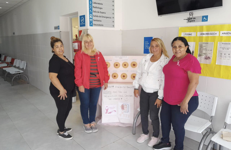 Imagen de Octubre Rosa: El Área de Salud de la Comuna realizó actividades de prevención sobre el Cáncer de Mama durante todo el mes.
