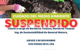 Imagen de Se suspendi&oacute; la charla sobre el cuidado del medio ambiente en Alvear