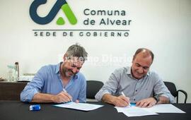 Imagen de La Comuna de Alvear firm&oacute; un convenio para la construcci&oacute;n de un SUM en el Polideportivo