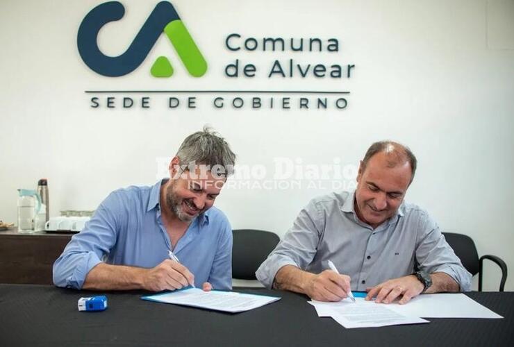 Imagen de La Comuna de Alvear firm&oacute; un convenio para la construcci&oacute;n de un SUM en el Polideportivo
