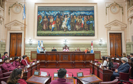 Imagen de Alumnos de la EET N&deg;650 presentaron proyectos en la Legislatura Provincial