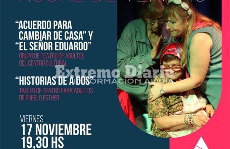 Imagen de Noche de teatro en el Centro Cultural �Guillermo Furlong�