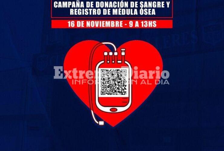 Imagen de El Club Talleres realizará una jornada de donación de sangre con registro en médula ósea