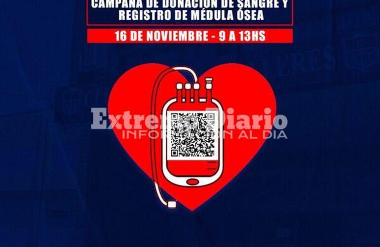 Imagen de El Club Talleres realizará una jornada de donación de sangre con registro en médula ósea