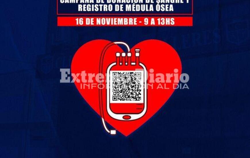 Imagen de El Club Talleres realizar&aacute; una jornada de donaci&oacute;n de sangre con registro en m&eacute;dula &oacute;sea