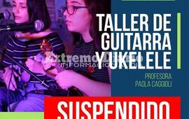 Imagen de Se suspendi&oacute; la muestra de fin de a&ntilde;o del taller de guitarra a cargo de Paola Caggioli