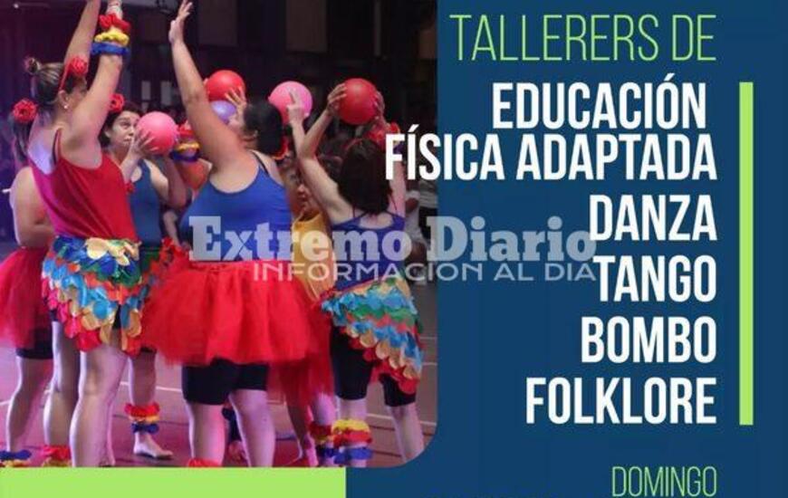 Imagen de Muestras de fin de a&ntilde;o: Los talleres de educaci&oacute;n f&iacute;sica adaptada, danza, tango, bombo y folklore cierran el a&ntilde;o en �Los Tiburones�