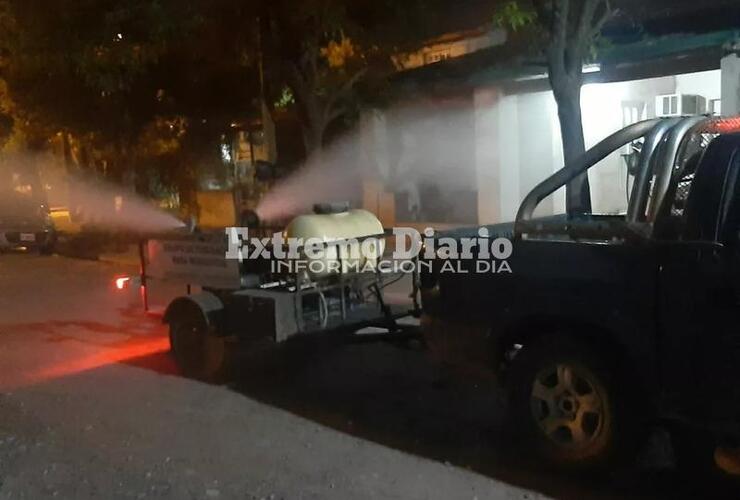 Imagen de La Municipalidad sigue fumigando contra los mosquitos