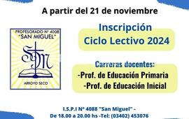 Imagen de Abre la inscripci&oacute;n para el Profesorado San Miguel