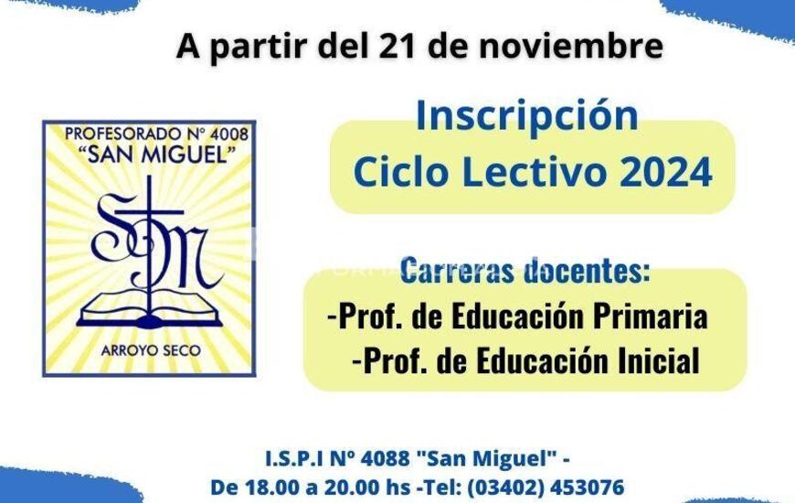 Imagen de Abre la inscripci&oacute;n para el Profesorado San Miguel