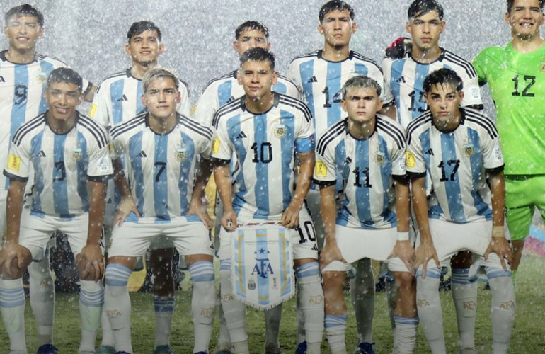 Imagen de La Selecci&oacute;n Argentina Sub-17 gole&oacute; 5-0 a Venezuela y pas&oacute; a Cuartos de Final del Mundial.