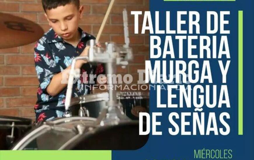 Imagen de Es hoy: Muestra de fin de a&ntilde;o de los talleres de bateria, murga y lengua de se&ntilde;as