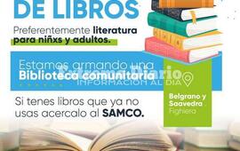Imagen de Fighiera lanz&oacute; una colecta de libros para la biblioteca comunitaria