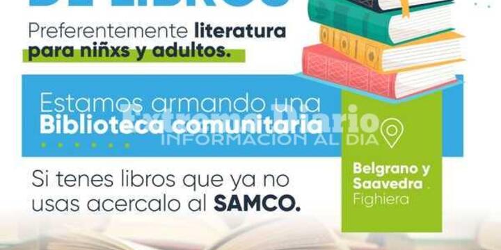 Imagen de Fighiera lanzó una colecta de libros para la biblioteca comunitaria