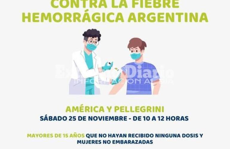 Imagen de Campa&ntilde;a de vacunaci&oacute;n contra la fiebre hemorr&aacute;gica argentina en Alvear