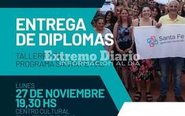 Imagen de La Municipalidad entregar&aacute; los diplomas del Santa F&eacute; M&aacute;s
