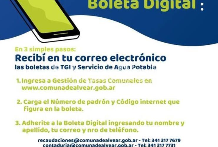 Imagen de Alvear: Los vecinos ya pueden adherirse al pago digital