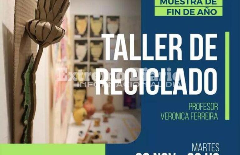 Imagen de Se realizará la muestra de fin de año del taller de reciclado a cargo de la profesora Verónica Ferreyra