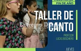 Imagen de Se realizar&aacute; la muestra de fin de a&ntilde;o del taller de canto a cargo del profesor Lucas Boschiero
