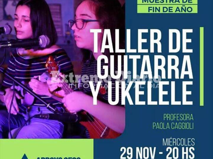 Imagen de Muestra de fin de año del taller de guitarra y ukelele a cargo de la profesora Paola Caggioli