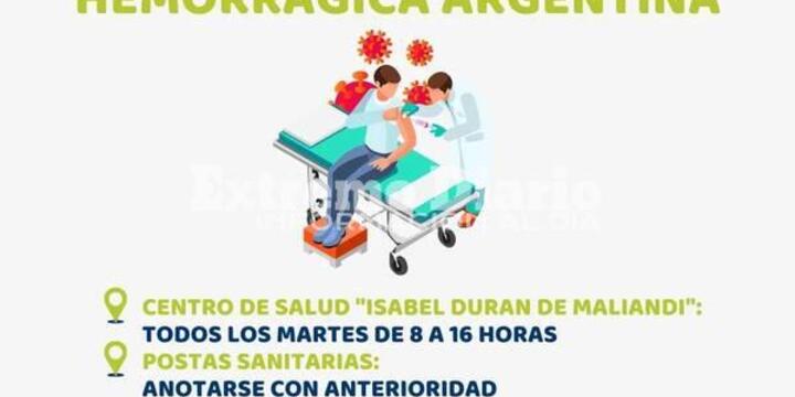 Imagen de Campaña de vacunación contra la fiebre hemorrágica argentina en Alvear