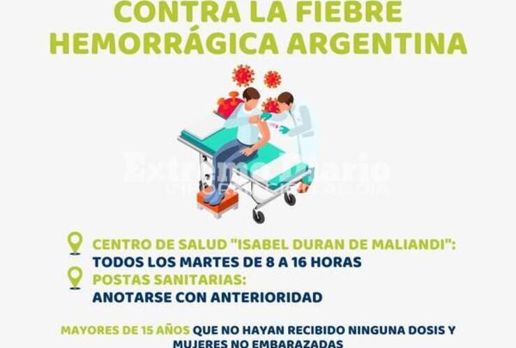 Imagen de Campaña de vacunación contra la fiebre hemorrágica argentina en Alvear