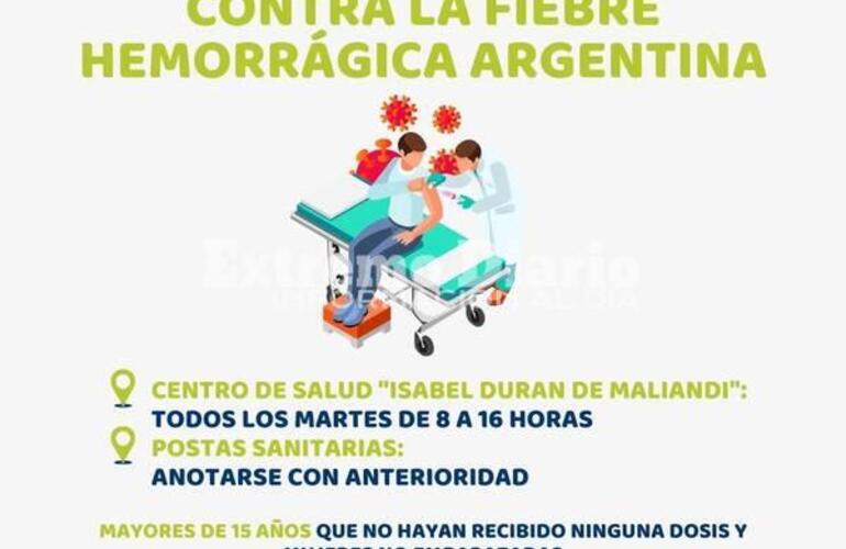 Imagen de Campaña de vacunación contra la fiebre hemorrágica argentina en Alvear