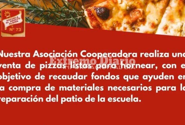 Imagen de Escuela Fiscal: Venta de pizza para recaudar fondos