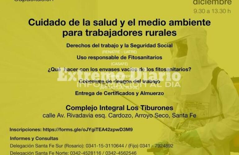 Imagen de Capacitación en cuidado de la salud y del medioambiente para trabajadores rurales