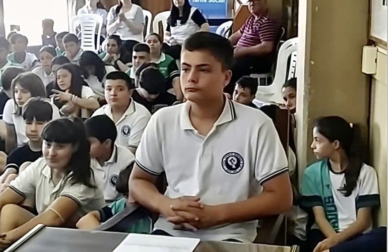 Imagen de 7° Grado de la Escuela Santa Lucía vivió la experiencia de "Concejal por un día"