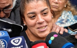 Entre l&aacute;grimas, Bel&eacute;n record&oacute; a su pareja. (Alan Monz&oacute;n/Rosario3)