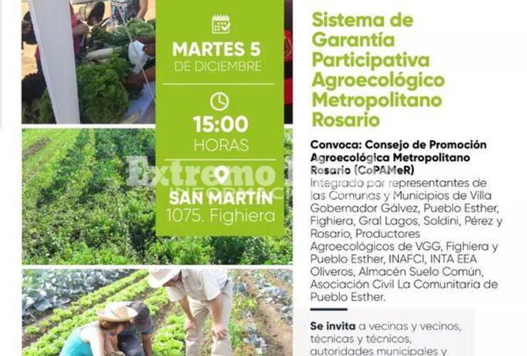 Imagen de Hoy se reunirá el consejo de promoción agroecológica metropolitana en Fighiera