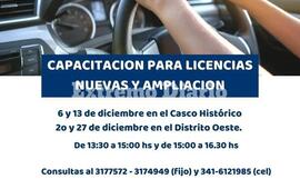 Imagen de Alvear: Capacitaci&oacute;n para licencias nuevas y ampliaci&oacute;n