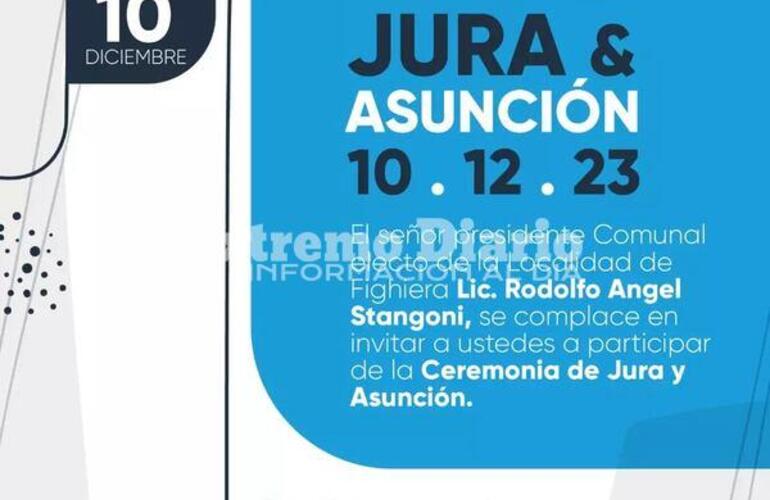 Imagen de Fighiera: Jura y asunci&oacute;n de la comisi&oacute;n comunal para el per&iacute;odo 2023-2025