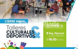 Imagen de Fighiera: Cierre y muestra anual de los talleres culturales y deportivos