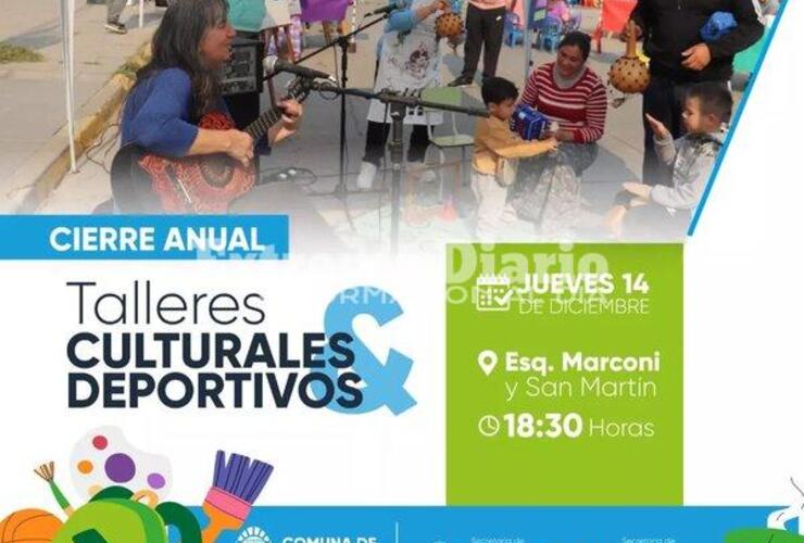 Imagen de Fighiera: Cierre y muestra anual de los talleres culturales y deportivos