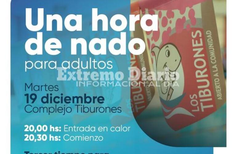 Imagen de Una hora de nado para despedir el a&ntilde;o en �Los Tiburones�