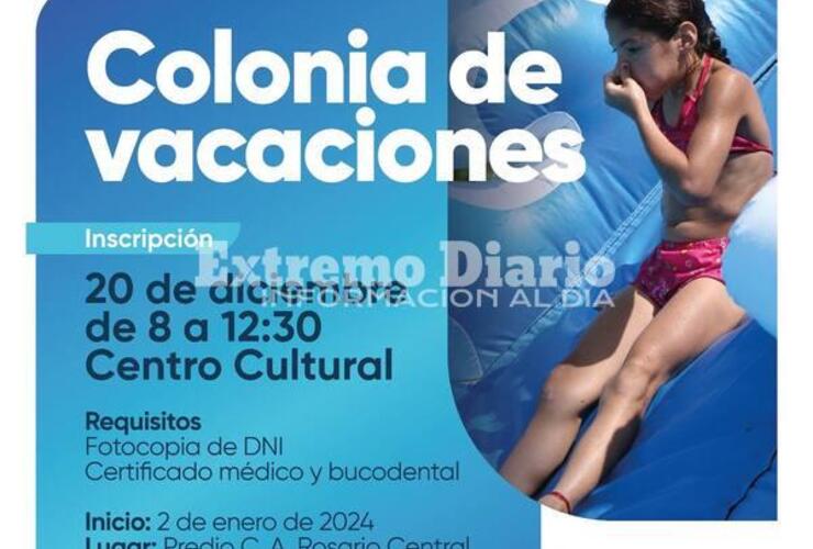 Imagen de El miércoles abrirá la inscripción a la colonia de vacaciones municipal