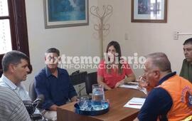 Imagen de Arroyo Seco: Las nuevas autoridades de Protecci&oacute;n Civil visitaron la Municipalidad