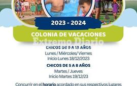 Imagen de Comienza la colonia de vacaciones en Alvear