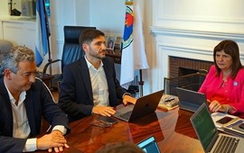 Javkin, Pullaro y Bullrich se reunieron la semana pasada.
