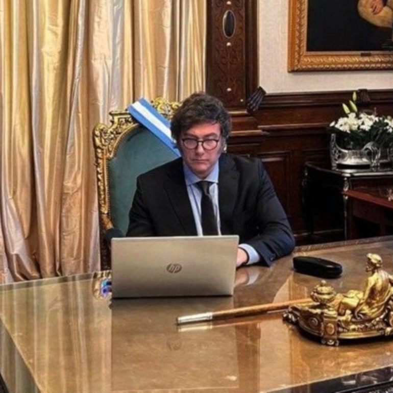 Miilei emitir&aacute; un mensaje este mi&eacute;rcoles 20 de diciembre. (X/@OPEArg)