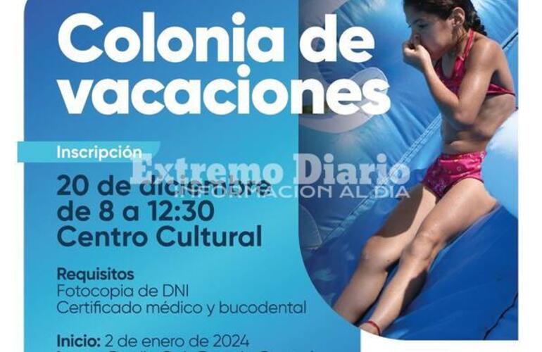 Imagen de Abri&oacute; la inscripci&oacute;n a la colonia de vacaciones municipal