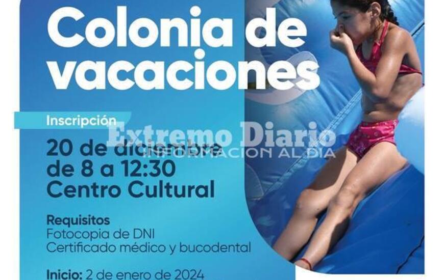 Imagen de Abri&oacute; la inscripci&oacute;n a la colonia de vacaciones municipal