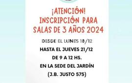 Imagen de El Jard&iacute;n �Lucecitas del Paran&aacute;�: Hoy finaliza la inscripci&oacute;n para sala de 3 a&ntilde;os