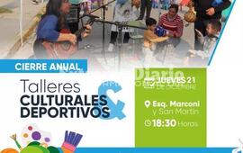 Imagen de Fighiera: Hoy ser&aacute; el cierre de los talleres culturales y deportivos