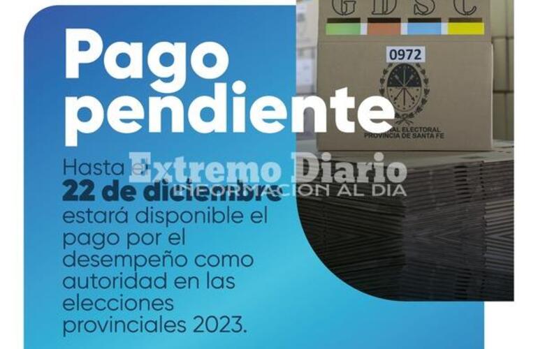 Imagen de Cobros pendientes para las autoridades de las elecciones