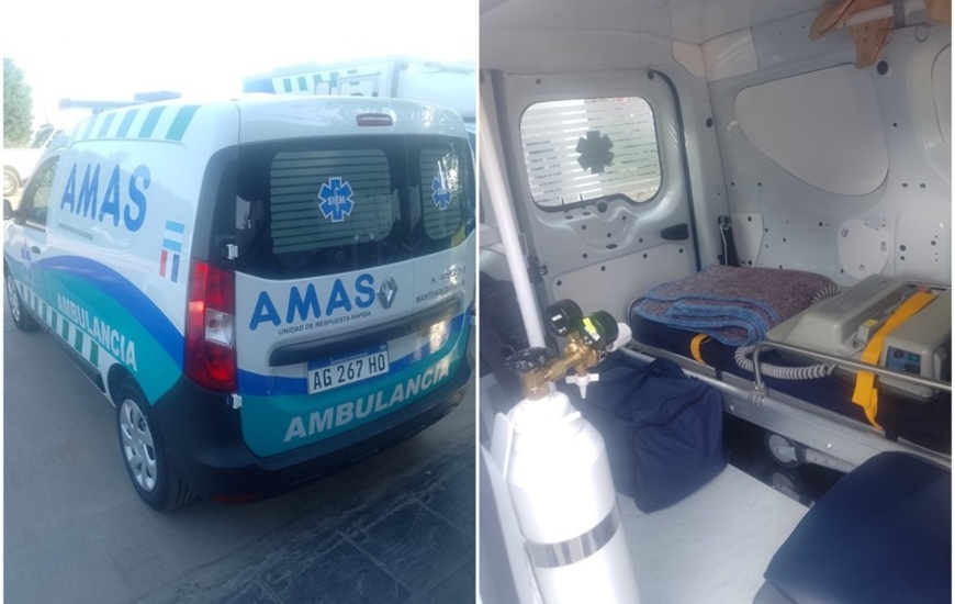 Por fuera y por dentro. Esta es la unidad que lleg&oacute; y se suma al servicio de AMAS