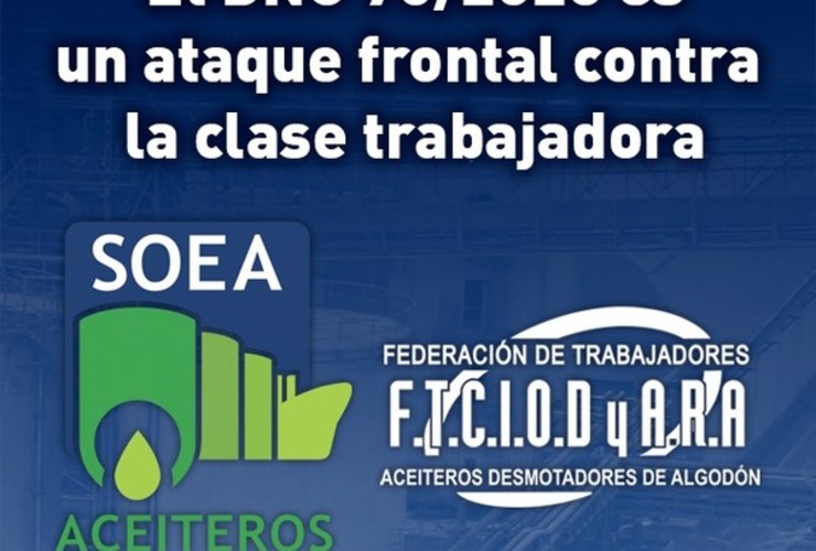 Imagen de Comunicado: El DNU 70/2023 es un ataque frontal contra la clase trabajadora